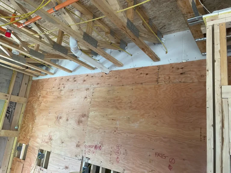 Framing of Outlets in Preparation for Drywall